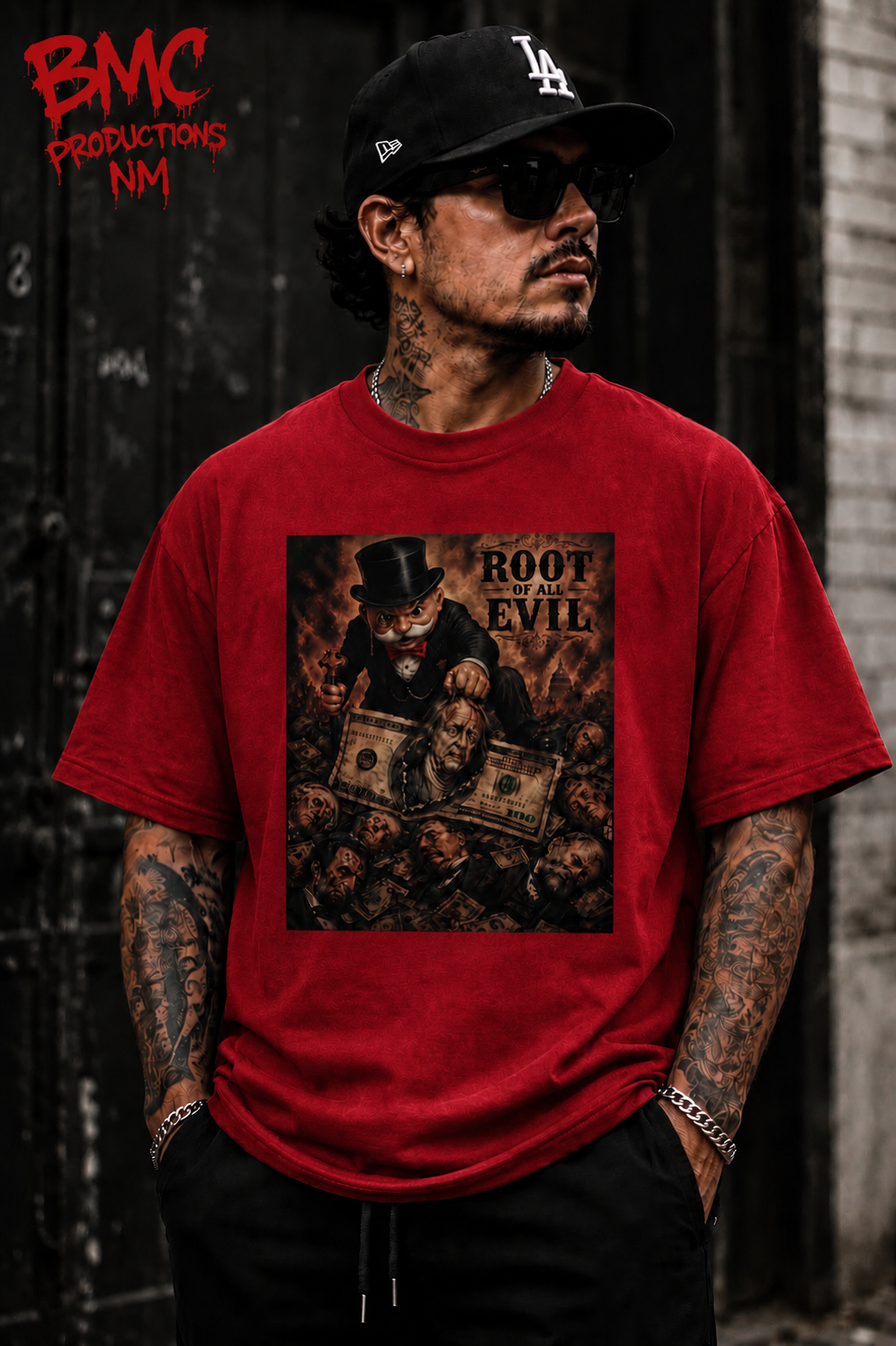 Root of All Evil Tee | Vintage Money & Power Streetwear Graphic