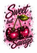 Sweet But Savage Cherry Graphic Tee