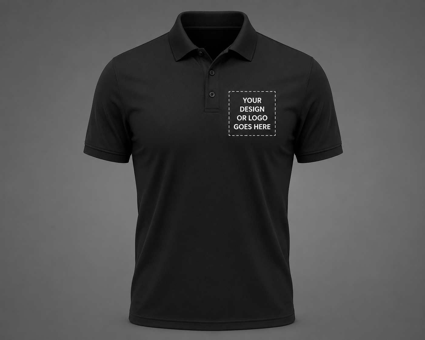 Custom Business Logo Polo Shirt | Front Chest Logo Print | Company Uniform Polo | Custom Work Shirt | BMC Productions