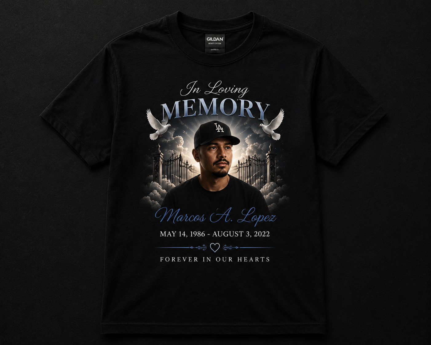 Custom Memorial Shirt - Front Only | BMC Productions