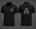 Custom Front & Back Logo Polo Shirt | Business Uniform Polo | Company Logo Work Shirt | Custom Branded Polo | BMC Productions