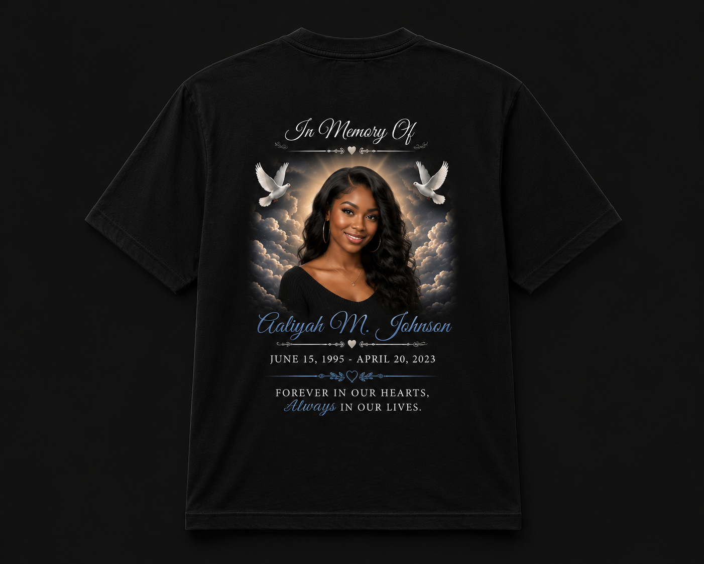 Custom Memorial Shirt - Back Only | BMC Productions
