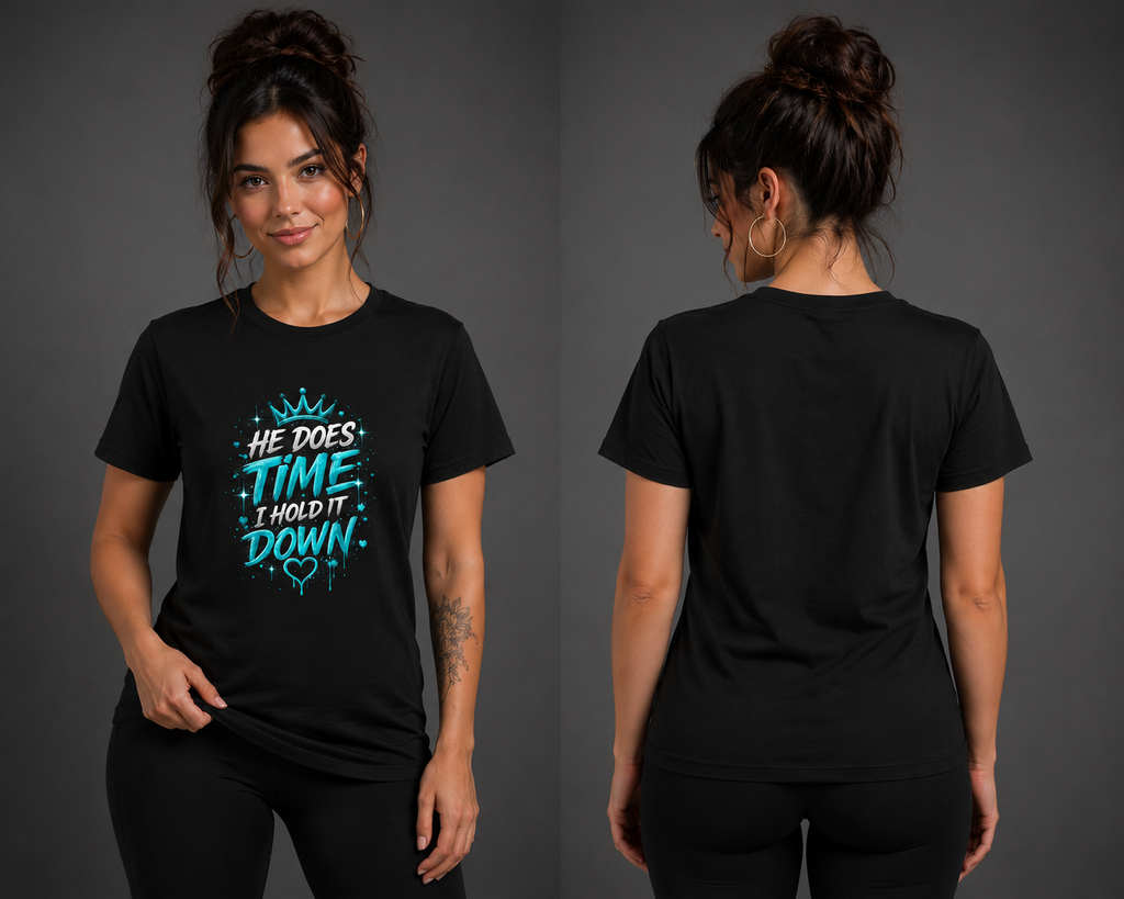 He Does Time, I Hold It Down Tee | Tiffany Blue Edition | BMC